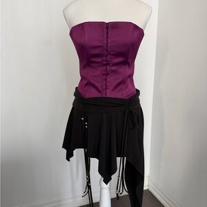 Danielle GUIZIO Corset Purple Bustier